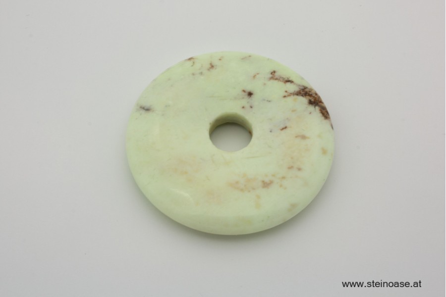 Donut Zitronen Chrysopras 40mm